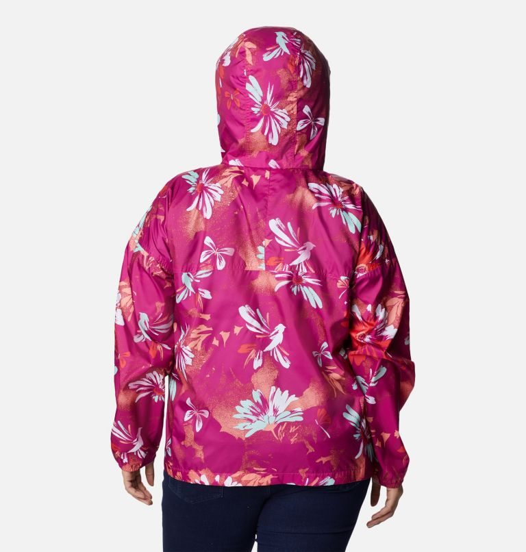 Women's Columbia Flash Challenger Novelty Windbreaker Jackets Flower | Plus Size CA-K5L13